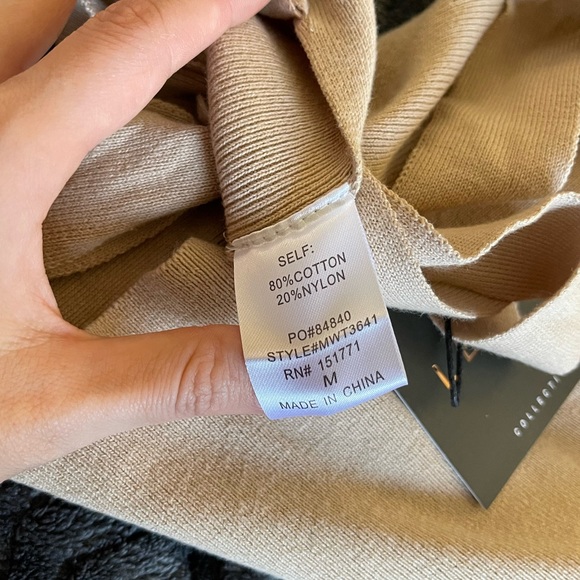 NWT Le Lis Knit Crop Top in Cream - Picture 8 of 10